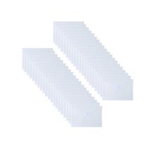 Envelopes YESSART 15 x 22 cm em PP transparente, pacote com 40, fechamento em tiras autocolantes