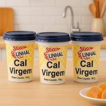 Envio nacional Envio nacional Compartilhar 0 Kit 3 Unidades Cal Virgem 150g cada Doces Cristalizados Culinaria Artesanal Validade Longa