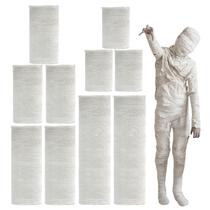 Envoltório de bandagem Halloween Mummy de 10 rolos de 50 jardas para mulheres e crianças