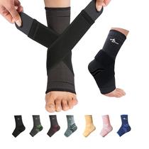 Envoltório de compressão ABIRAM Foot Sleeve com suporte de tornozelo (par) Envoltório de compressão ABIRAM Foot Sleeve com suporte de tornozelo (par)