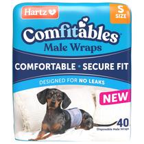 Envoltórios descartáveis para cães machos Hartz Comfitables Small 40Count