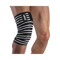 Envoltórios elásticos ajustáveis do joelho, Suporte para halterofilismo Kettlebell, 1 Pc