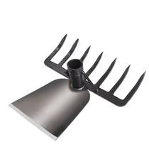 Enxada com Rastelo Multifuncional 2 em 1 de Aço Reforçado