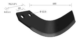 Enxada rotativa encanteradora direita 0401d