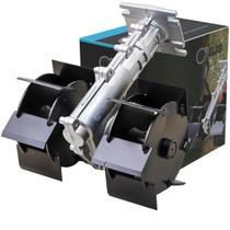 Enxada Rotativa Para Roçadeira Tubo 28mm Com Eixo 9 Estrias