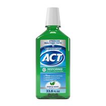 Enxaguante bucal ACT Restoring Zero Alcohol Fluoreto 1L Mint Burst