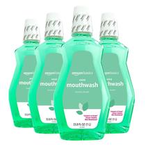 Enxaguante bucal Amazon Basics Fresh Breath Mint 1L (pacote com 4) Enxaguante bucal Amazon Basics Fresh Breath Mint 1L (pacote com 4)