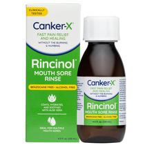 Enxaguante bucal Canker-X Rincinol Oral Rinol 118 ml para adultos e 6 ou mais crianças