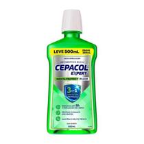 Enxaguante Bucal Cepacol Expert Menta Protect +Fluor Leve 500ml Pague 350ml