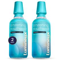 Enxaguante bucal clareador de dentes Lumineux 480 ml, pacote com 2 unidades, sem peróxido Enxaguante bucal clareador de dentes Lumineux 480 ml, pacote com 2 unidades, sem peróxido