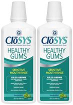 Enxaguante bucal CloSys Healthy Gums Antiplaque 946 ml (pacote duplo) Enxaguante bucal CloSys Healthy Gums Antiplaque 946 ml (pacote duplo)