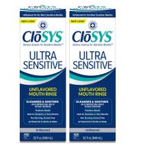Enxaguante Bucal CloSys Ultra Sensitive - Sem Álcool (2 Frascos de 32 Oz) Enxaguante Bucal CloSys Ultra Sensitive - Sem Álcool (2 Frascos de 32 Oz)