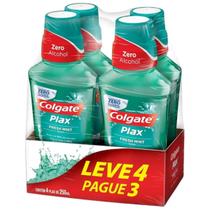 Enxaguante Bucal Colgate Plax Fresh Mint 250ml Pack com 4