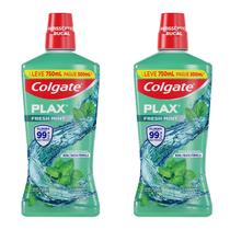 Enxaguante Bucal Colgate Plax Fresh Mint 750ml 2 unidades
