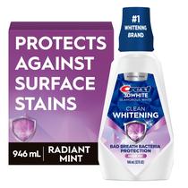Enxaguante bucal Crest 3D White Luxe Whitening Mint 946 ml - 3 unidades