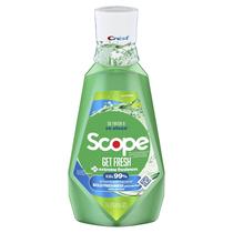 Enxaguante bucal Crest Scope Get Fresh com álcool 1L combate a placa Enxaguante bucal Crest Scope Get Fresh com álcool 1L combate a placa