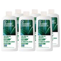 Enxaguante bucal Desert Essence, óleo de melaleuca, 473 ml, pacote com 6