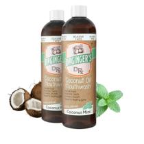 Enxaguante bucal Dr. Ginger's Coconut Oil Pulling, 414 ml, pacote com 2 unidades