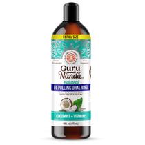 Enxaguante bucal GuruNanda CocoMint Oil Pulling 480 ml sem álcool