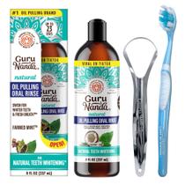 Enxaguante Bucal GuruNanda com Óleo de Coco - 236,5ml - Hálito Fresco
