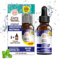 Enxaguante bucal GuruNanda Concentrado de Menta 60 ml sem flúor