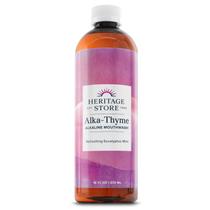 Enxaguante bucal HERITAGE STORE Alka-Thyme Alkaline 480 ml Cool Mint