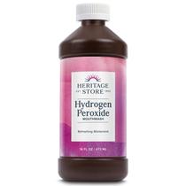 Enxaguante bucal Heritage Store Peróxido de hidrogênio hortelã fresca 480 ml Enxaguante bucal Heritage Store Peróxido de hidrogênio hortelã fresca 480 ml