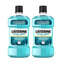 Enxaguante bucal Listerine Cool Mint 1L (pacote com 2) antisséptico Enxaguante bucal Listerine Cool Mint 1L (pacote com 2) antisséptico