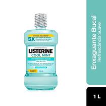 Enxaguante Bucal Listerine Cool Mint Refrescância Suave Sem Álcool 1L