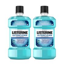 Enxaguante bucal Listerine Ultraclean Oral Care, pacote de 1 litro com 2