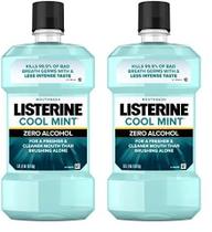 Enxaguante bucal Listerine Zero Alcohol Cool Mint 1L (pacote com 2) Enxaguante bucal Listerine Zero Alcohol Cool Mint 1L (pacote com 2)