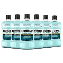 Enxaguante bucal Listerine Zero Alcohol Germ Killing, pacote de 500 ml x 6
