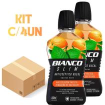 Enxaguante Bucal Orange Mint Antisseptico Slim Bianco 500ml 4 unidades Enxaguante Bucal Orange Mint Antisseptico Slim Bianco 500ml 4 unidades