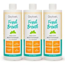 Enxaguante bucal Oxyfresh Fresh Breath Fresh Mint 480 ml (3 frascos)