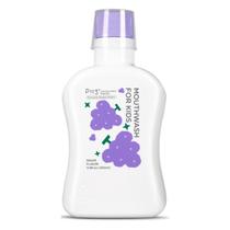 Enxaguante bucal para crianças sem flúor de álcool, 350 ml de uva Enxaguante bucal para crianças sem flúor de álcool, 350 ml de uva