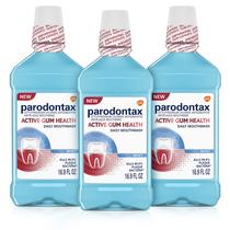 Enxaguante Bucal Parodontax Active Gum Health - 3 Frascos de 500ml com Menta Enxaguante Bucal Parodontax Active Gum Health - 3 Frascos de 500ml com Menta