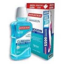 Enxaguante Bucal S/Alcool Clinexidin Fr X 300ML C/Escova - Dentalclean