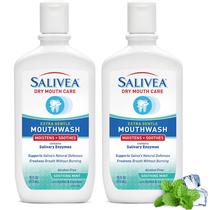 Enxaguante bucal Salivea Dry Mouth Soothing Mint 473 ml (pacote com 2)