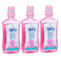 Enxaguante bucal Spry Natural Xilitol Sem Fluoreto de Esmalte Suporta 480 mL