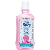 Enxaguante bucal Spry, sem flúor de xilitol, suporte de esmalte, 473 ml para crianças Enxaguante bucal Spry, sem flúor de xilitol, suporte de esmalte, 473 ml para crianças
