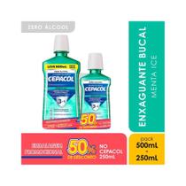 Enxaguante Cepacol 500+250ml Menta Ice Promocional