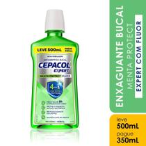 Enxaguante Cepacol Bucal Expert Leve 500ml Pague 350ml Menta Protect Especial