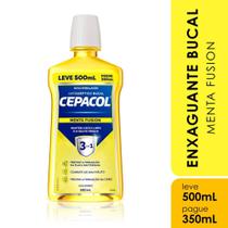 Enxaguante Cepacol Bucal Leve 500ml Pague 350ml Menta Fusion Especial