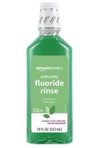 Enxágue com flúor Amazon Basics Anticavity Mint 530 ml, pacote com 1 pacote