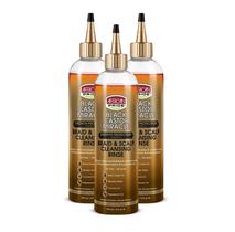 Enxágue de limpeza African Pride Black Castor Miracle 360ml (3) Enxágue de limpeza African Pride Black Castor Miracle 360ml (3)