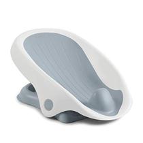 Enxágüe de verão (cinza) Suporte de banho para uso no balcão, na pia ou na banheira, tem 3 posições reclináveis e material macio e rápido - Use desde o nascimento até sentar-se