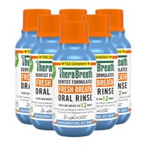 Enxágue oral TheraBreath Fresh Breath Icy Mint 90 ml (pacote com 6)