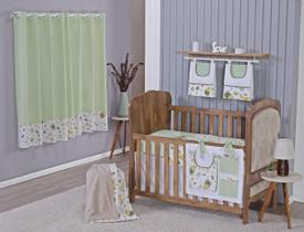 Enxoval Bebe Kit Berço Americano Cortina Algodão Menino Enxoval Bebe Kit Berço Americano Cortina Algodão Menino