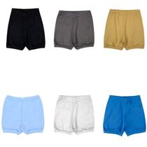 Enxoval Bebê Short Cores Vivas Menina e Menino Malha Macia Enxoval Bebê Short Cores Vivas Menina e Menino Malha Macia