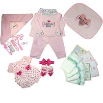 Enxoval Boneca Bebê Reborn Realista 29 Acessórios Rosa Claro Enxoval Boneca Bebê Reborn Realista 29 Acessórios Rosa Claro